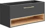 Szafka pod umywalkę 120 cm BORNEO szary cosmos / dąb artisan