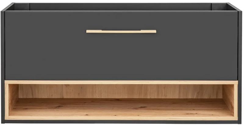 Szafka pod umywalkę 120 cm BORNEO szary cosmos / dąb artisan