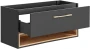 Szafka pod umywalkę 120 cm BORNEO szary cosmos / dąb artisan
