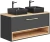Szafka pod umywalkę 120 cm BORNEO szary cosmos / dąb artisan