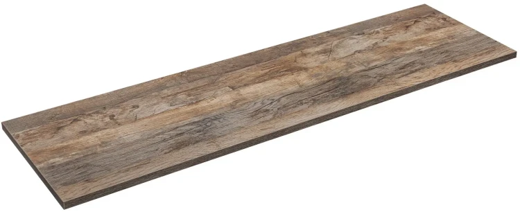 Szafka podwójna łazienkowa 60 cm ICONIC WHITE (blat SANTA FE OAK 89-140-A)