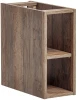 Zestaw mebli łazienkowych ICONIC WHITE z dwoma umywalkami SMILE i blatem 180 cm - 6 elementów (regał dolny SANTA FE OAK 81-01-A)
