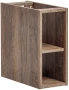 Zestaw mebli łazienkowych ICONIC WHITE z dwoma umywalkami SMILE i blatem 180 cm - 6 elementów (regał dolny SANTA FE OAK 81-01-A)