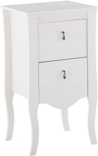 Szafka łazienkowa niska 45 cm ELISABETH biel transparentna