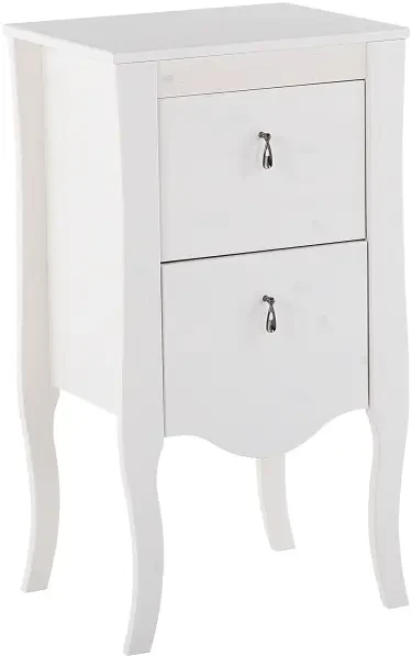 Szafka łazienkowa niska 45 cm ELISABETH biel transparentna