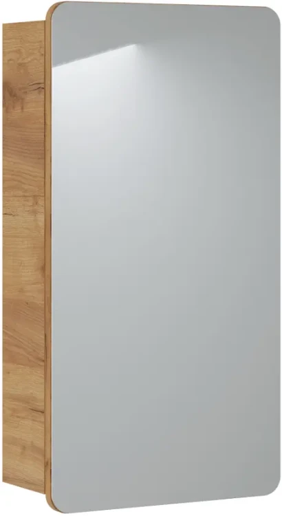 Szafka łazienkowa z lustrem 40 cm ARUBA dąb craft złoty