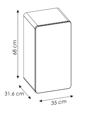 Szafka łazienkowa 35 cm ARUBA szary cosmos / dąb craft złoty