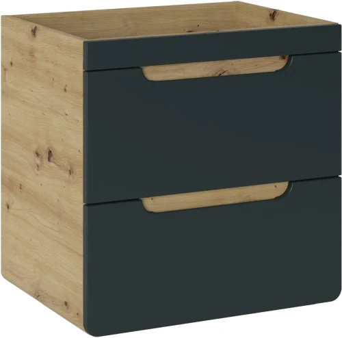 Szafka pod umywalkę 60 cm Aruba szary cosmos / dąb craft złoty