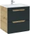 Szafka pod umywalkę 60 cm Aruba szary cosmos / dąb craft złoty