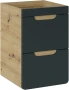Szafka pod umywalkę 40 cm Aruba szary cosmos / dąb craft złoty