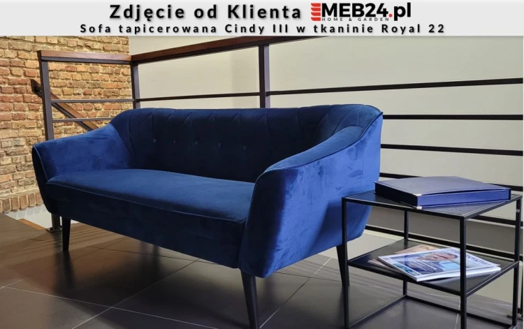Sofa tapicerowana Cindy III w stylu skandynawskim 48H  - zdjęcie od klienta