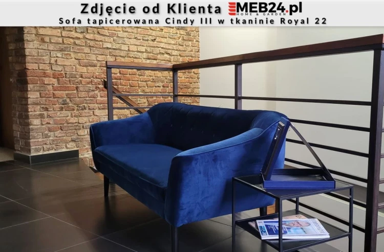 Sofa tapicerowana Cindy III w stylu skandynawskim - zdjęcie od klienta