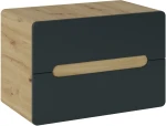 Szafka pod umywalkę nastawną 80 cm Aruba szary cosmos / dąb craft złoty