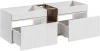 Zestaw mebli łazienkowych ICONIC WHITE A06 (szafka pod umywalkę ICONIC WHITE 82-60-D-1S i szafka dolna SANTA FE OAK 81-01-A)