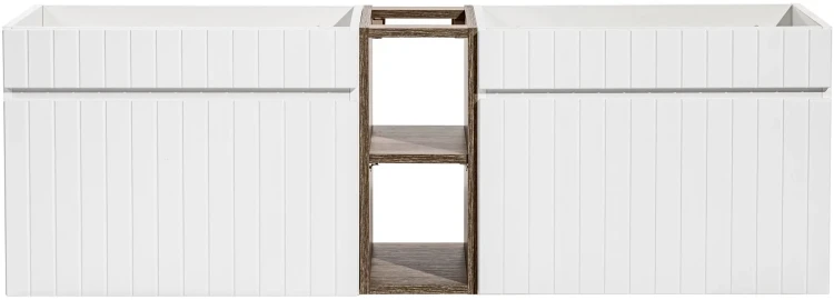 Zestaw mebli łazienkowych ICONIC WHITE A06 (szafka pod umywalkę ICONIC WHITE 82-60-D-1S i szafka dolna SANTA FE OAK 81-01-A)