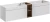 Zestaw mebli łazienkowych ICONIC WHITE A07 (szafka pod umywalkę ICONIC WHITE 82-80-D-1S i regał niski SANTA FE OAK 81-01-A)