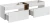 Zestaw mebli łazienkowych ICONIC WHITE A07 (szafka pod umywalkę ICONIC WHITE 82-80-D-1S i regał niski SANTA FE OAK 81-01-A)