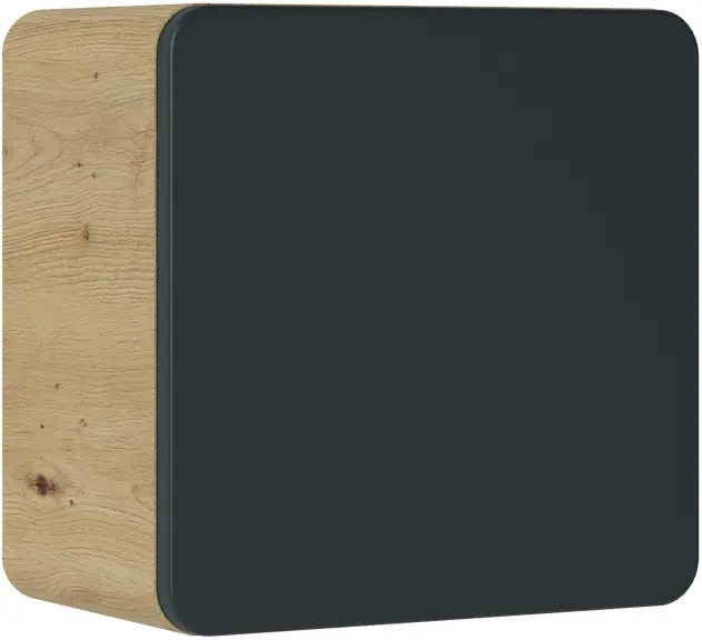 Szafka łazienkowa mała ARUBA szary cosmos / dąb craft złoty