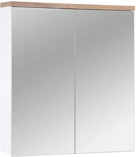 Szafka łazienkowa z lustrem 60 cm BALI biała