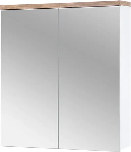 Szafka łazienkowa z lustrem 60 cm BALI biała