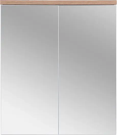 Szafka łazienkowa z lustrem 60 cm BALI biała