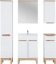 Szafka łazienkowa z lustrem 60 cm BALI biała