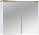Szafka łazienkowa z lustrem 80 cm BALI biała