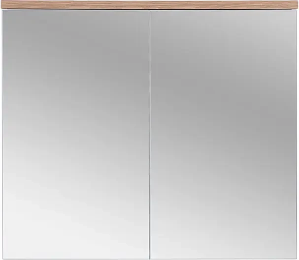Szafka łazienkowa z lustrem 80 cm BALI biała