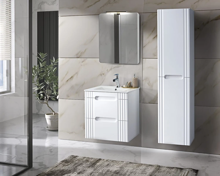 Szafka pod umywalkę 80 cm Fiji White