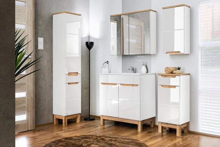 Szafka pod umywalkę 60 cm BALI BIAŁY 820