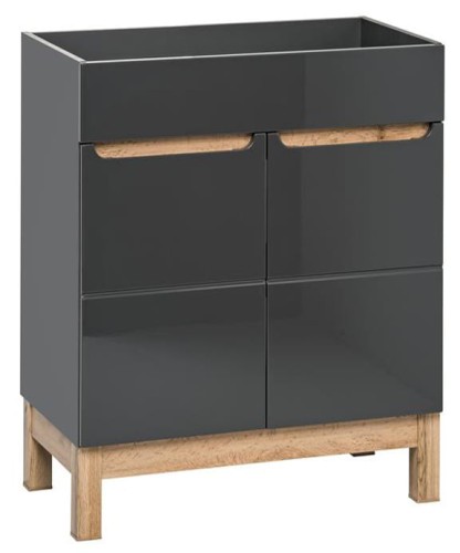 Szafka pod umywalkę 60 cm BALI GRAFIT 820-60D/9060