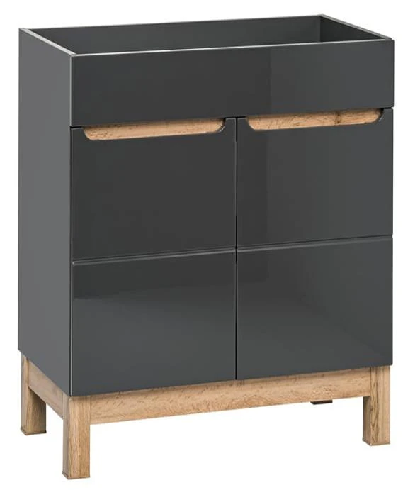Szafka pod umywalkę 60 cm BALI GRAFIT 820-60D/9060