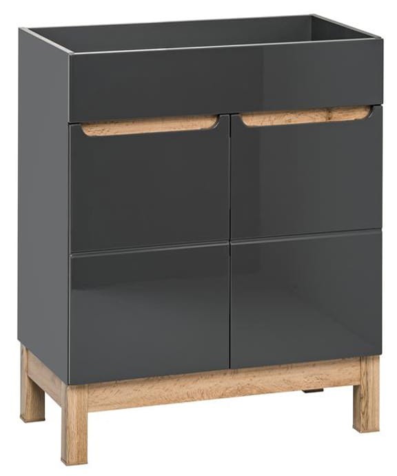 Szafka pod umywalkę 60 cm BALI GRAFIT 820-60D/9060