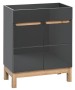 Szafka pod umywalkę 60 cm BALI GRAFIT 820-60D/9060