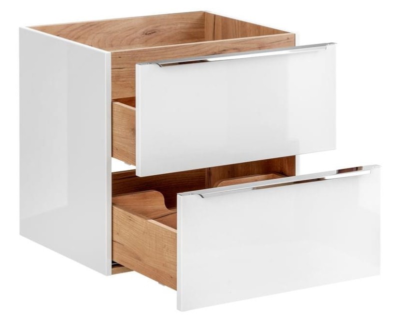 Szafka pod umywalkę 60 cm CAPRI WHITE 820B