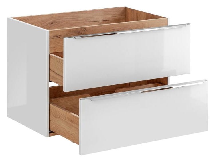 Szafka pod umywalkę 80 cm CAPRI WHITE 821B