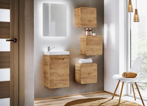 Szafka pod umywalkę 40 cm ARUBA dąb craft złot