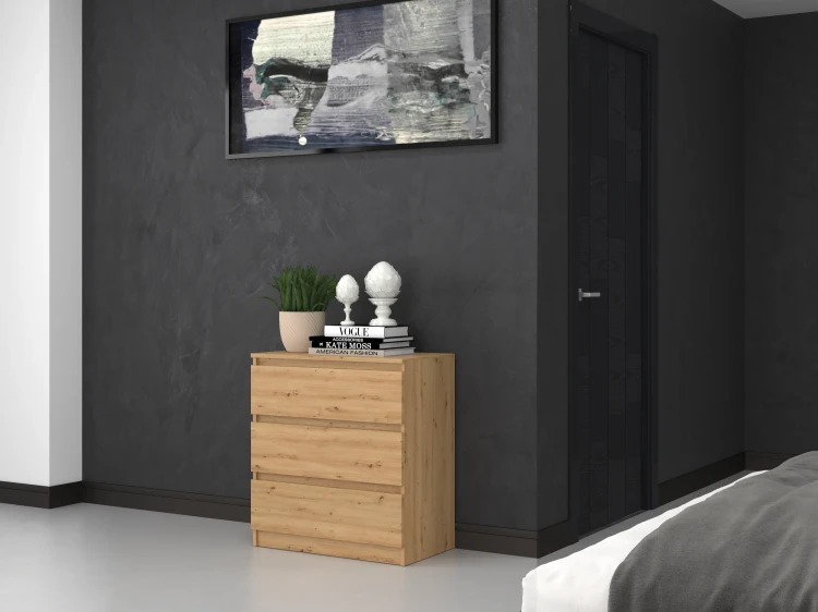 Komoda Malwina I 3 szuflady | Dąb Artisan