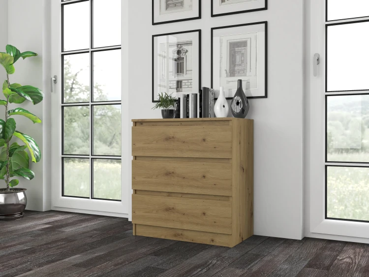 Komoda Malwina I 3 szuflady | Dąb Artisan