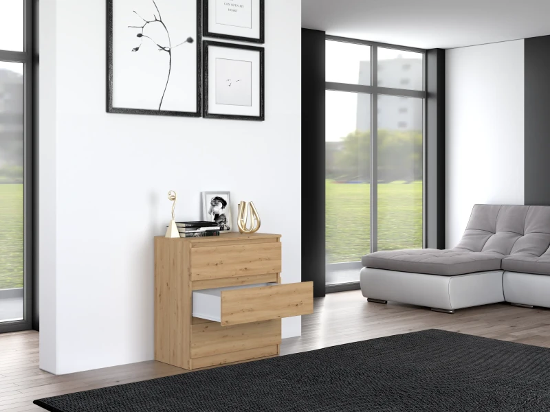 Komoda Malwina I 3 szuflady | Dąb Artisan
