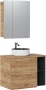 Szafka pod umywalkę nastawną 80 cm ARUBA dąb craft złoty