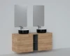 Szafka pod umywalkę nastawną 80 cm ARUBA dąb craft złoty