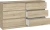Komoda Malwina 6 szuflad 140cm dąb sonoma