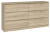 Komoda Malwina 6 szuflad 140cm dąb sonoma