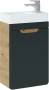 Szafka pod umywalkę 40 cm ARUBA 1D szary cosmos / dąb craft złoty