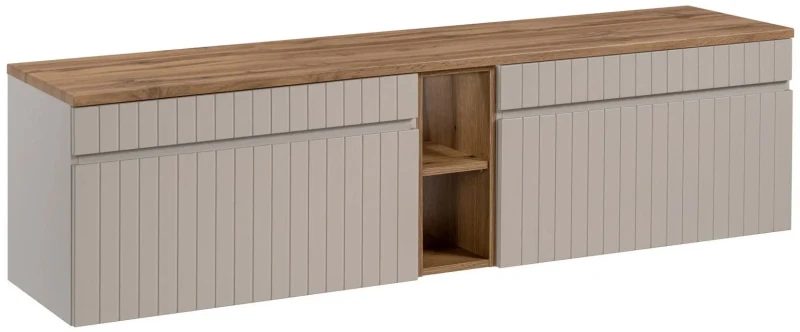 Zestaw mebli łazienkowych ICONIC CASHMERE z blatem 180 cm - 4 elementy