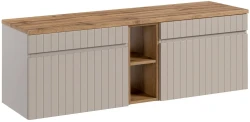 Zestaw mebli łazienkowych ICONIC CASHMERE z blatem 140 cm - 4 elementy
