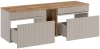 Zestaw mebli łazienkowych ICONIC CASHMERE z blatem 140 cm - 4 elementy