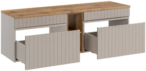 Zestaw mebli łazienkowych ICONIC CASHMERE z blatem 140 cm - 4 elementy
