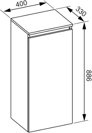 Szafka łazienkowa z koszem na pranie MONAKO szary diamentowy / dąb hamilton